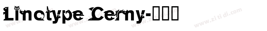 Linotype Cerny字体转换